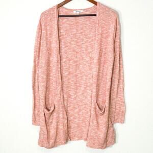 Madewell Cardigan Pink Heathered Size S Coastal Grandma Effortless Soft
